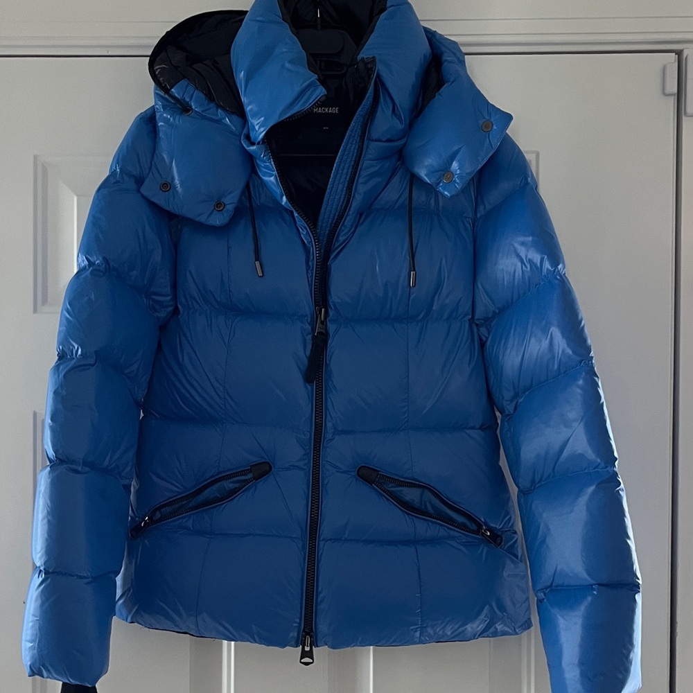 Mackage Vibrant Blue Puffer Jacket
